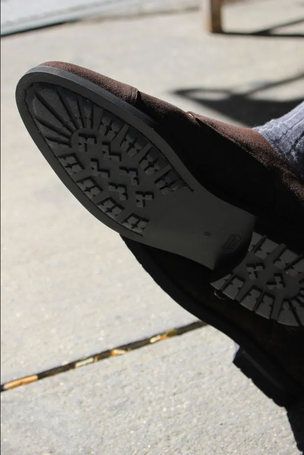 Chocolate Suede Double Monk Strap w/ Comando Sole