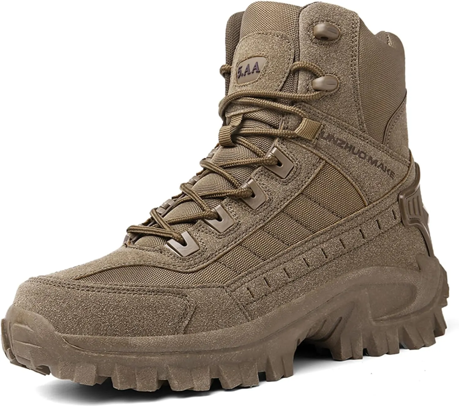 CHUUMEE Men's Tactical Work Boots Splash Resistant Durable Outdoor Suede Hiking Boots Breathable Army Desert Boots