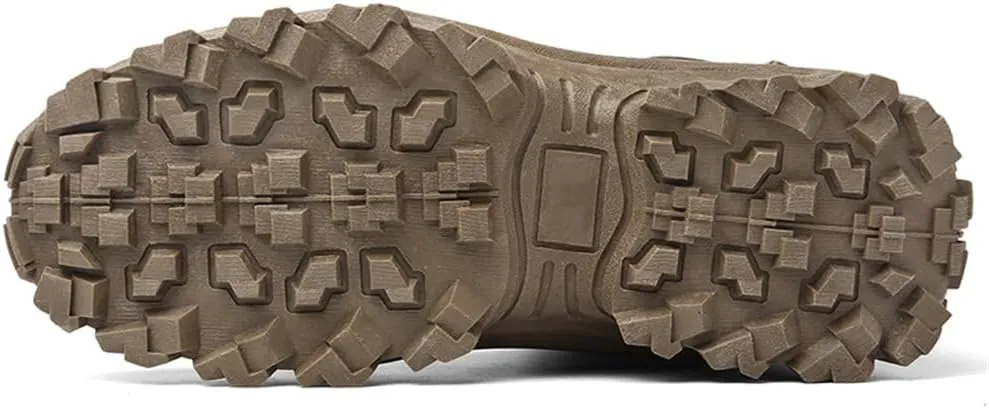 CHUUMEE Men's Tactical Work Boots Splash Resistant Durable Outdoor Suede Hiking Boots Breathable Army Desert Boots