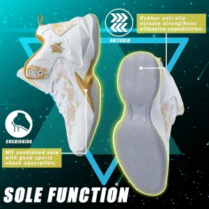 CJSPORX Men Women Basketball Shoes Breathable Non Slip Outdoor Fashion Sneakers