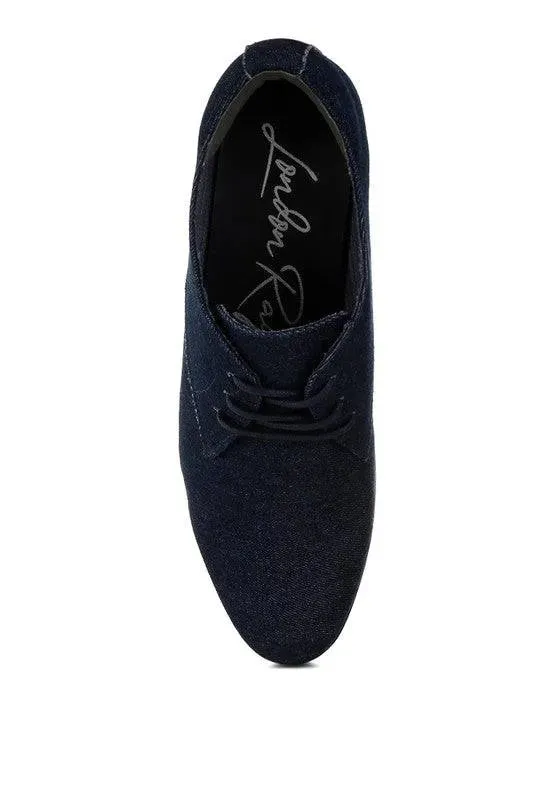 Denim Chic Oxford Shoes
