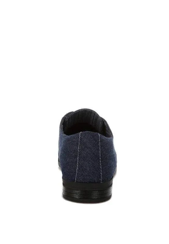 Denim Chic Oxford Shoes