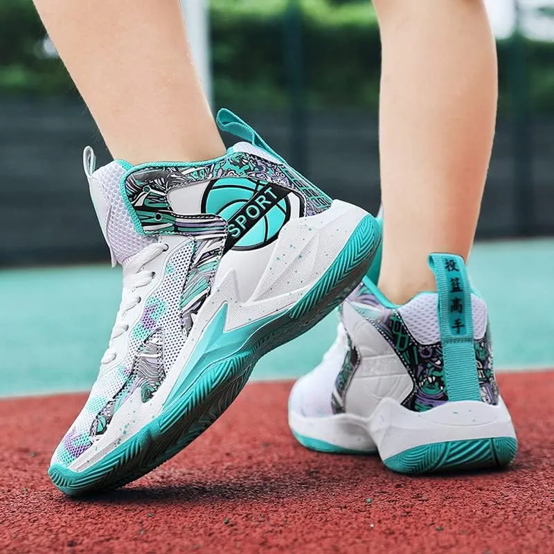 DHOVOR Boys Girls Basketball Shoes Kids Athletic Shoes Fashion Sneakers Non-Slip Tennis Shoes Boys (Big Kid/Little Kid)