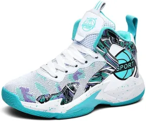 DHOVOR Boys Girls Basketball Shoes Kids Athletic Shoes Fashion Sneakers Non-Slip Tennis Shoes Boys (Big Kid/Little Kid)