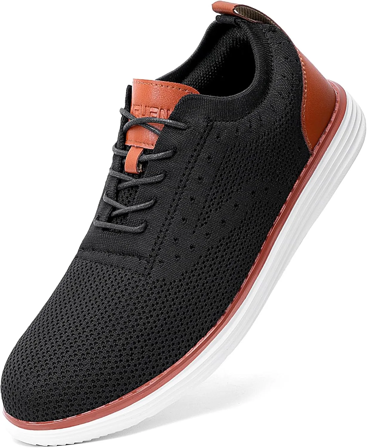 Furuian Steel Toe Shoes for Men Safety Shoes for Men Casual Dress Work Sneakers Lightweight Steel Toe Work Sneakers Comfortable Safety Tennis Oxfords