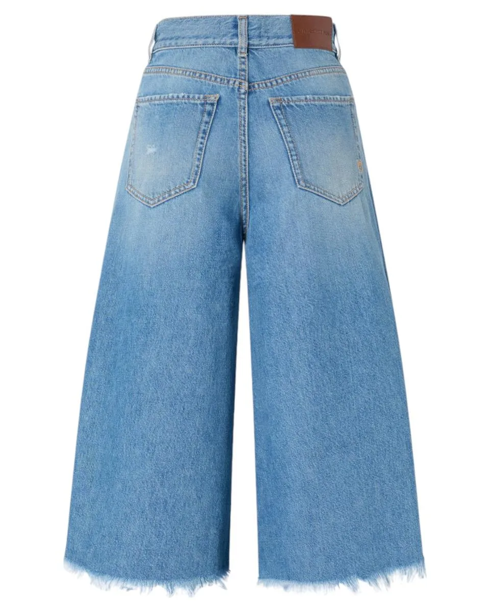 Jeans Bermuda Ampi in Denim Soft