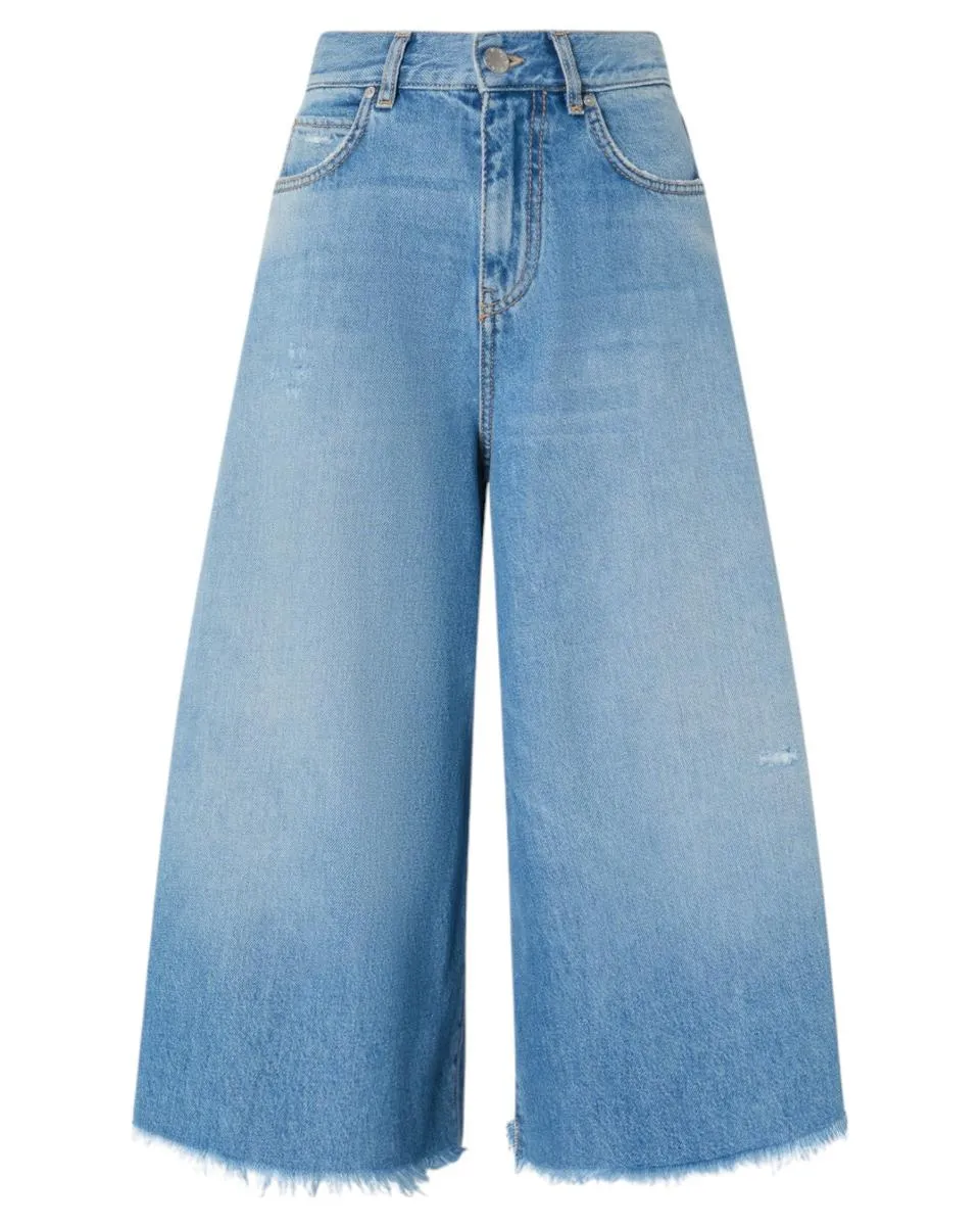 Jeans Bermuda Ampi in Denim Soft