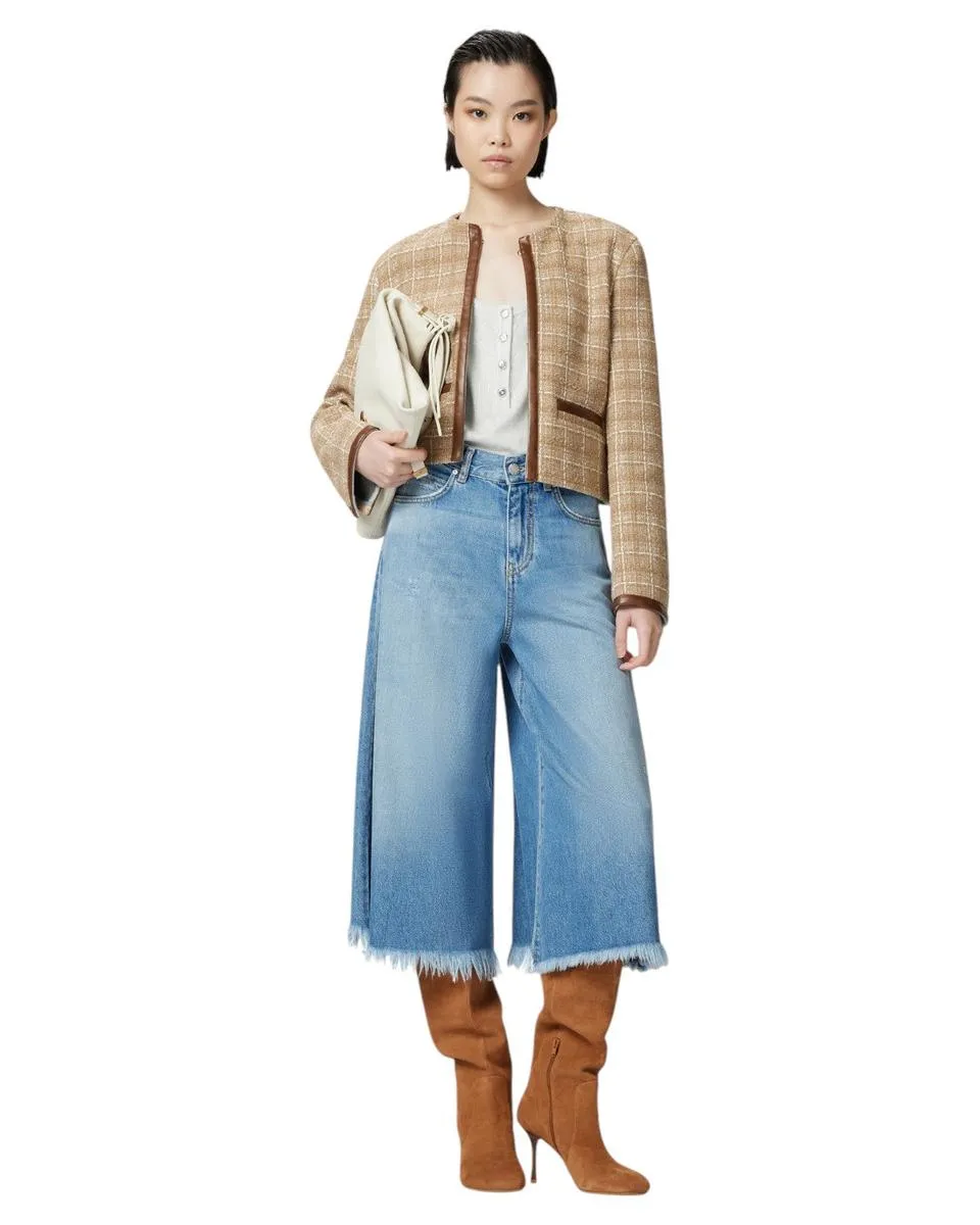 Jeans Bermuda Ampi in Denim Soft