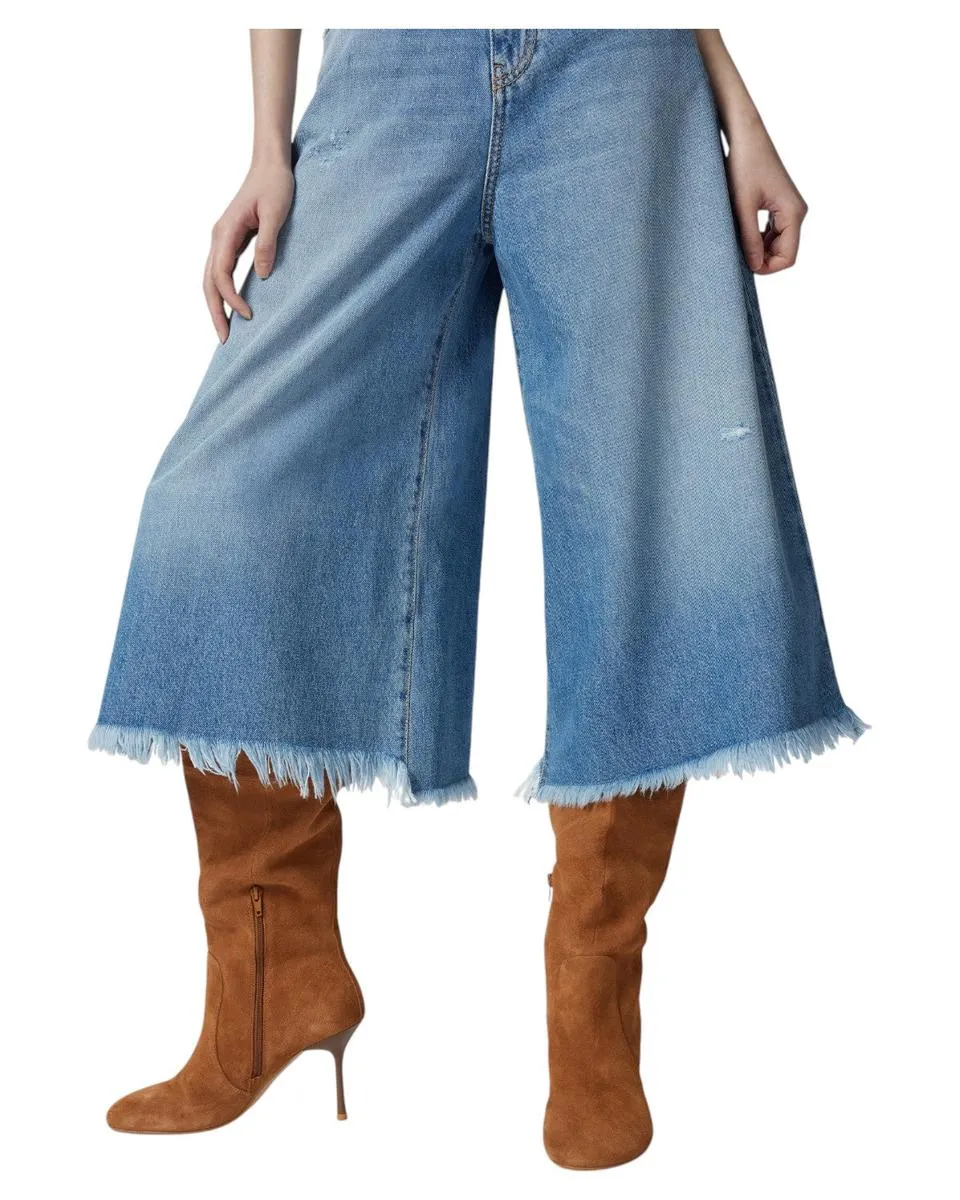Jeans Bermuda Ampi in Denim Soft