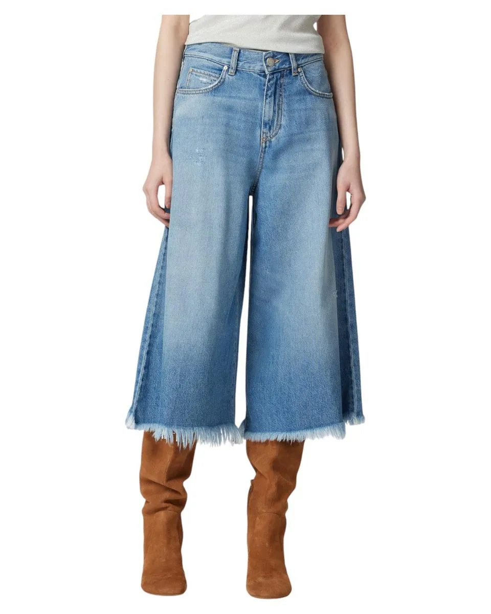 Jeans Bermuda Ampi in Denim Soft