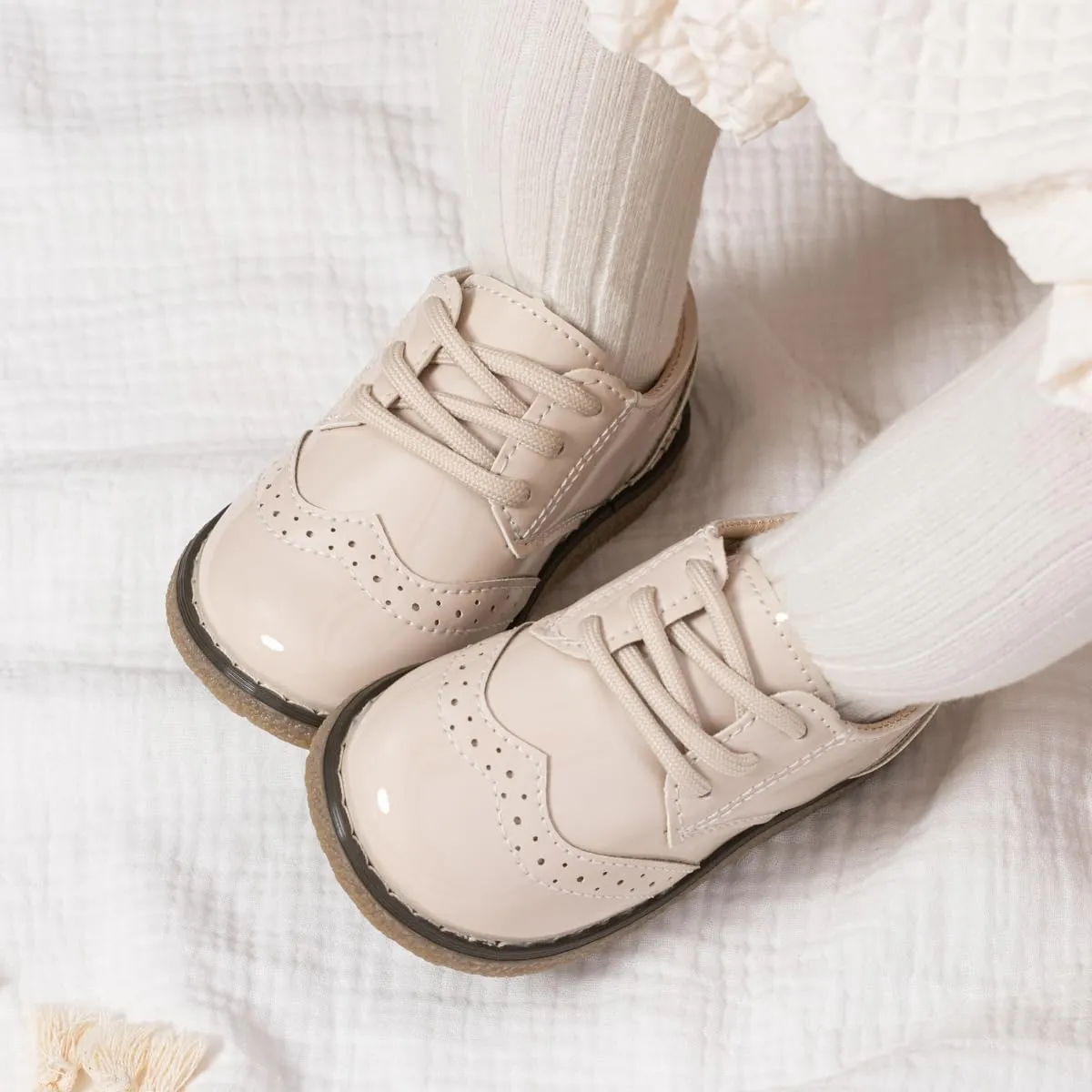 KIDSUN Toddler Boy??s Girl??s Dress Shoes Comfort Lace-Up Oxford School Uniform Shoes Loafer Flats (Toddler/Little Kid) E-Black