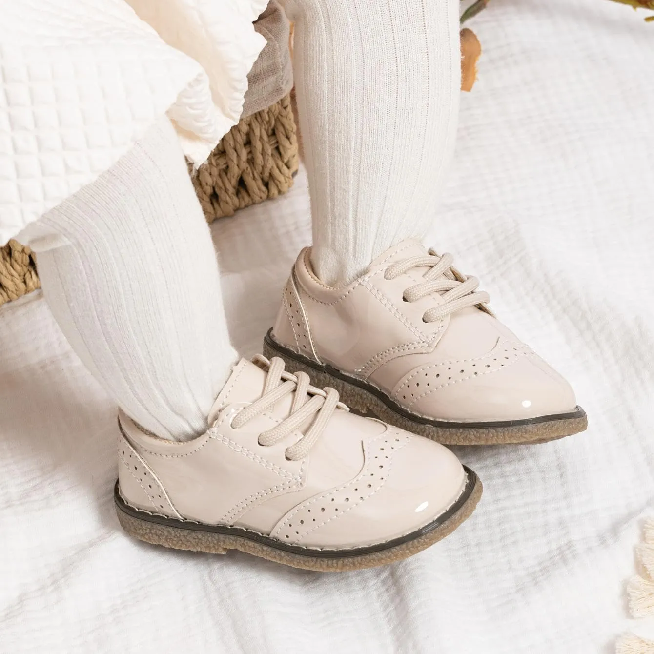 KIDSUN Toddler Boy??s Girl??s Dress Shoes Comfort Lace-Up Oxford School Uniform Shoes Loafer Flats (Toddler/Little Kid) E-Black