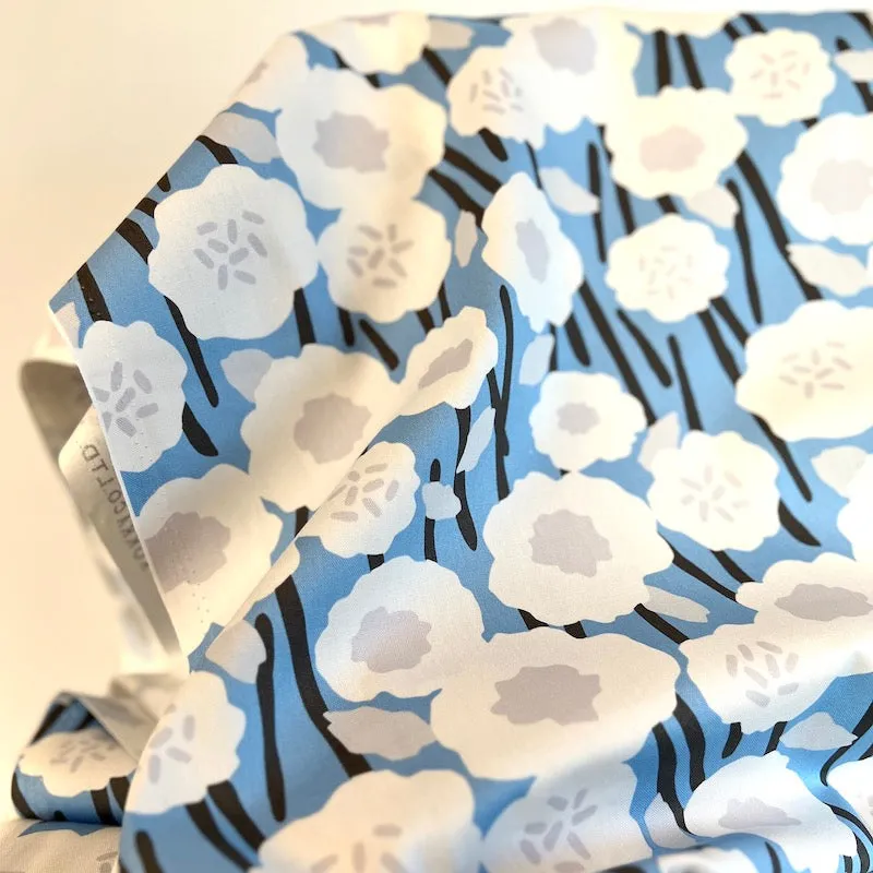 Kokka - Cotton Oxford - Poppies on Sky