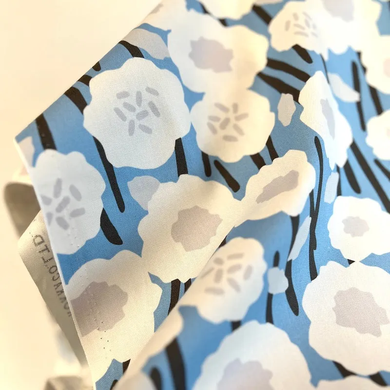 Kokka - Cotton Oxford - Poppies on Sky