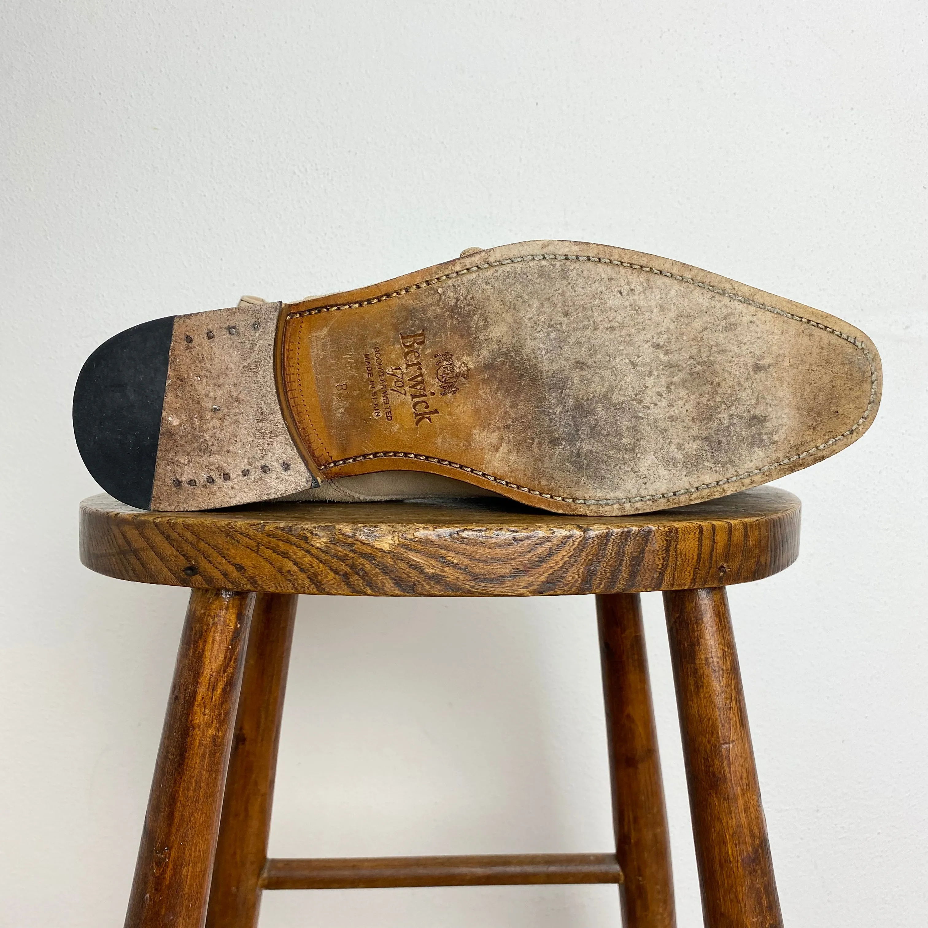 Light Suede Monk Shoes - EU 42 1/2