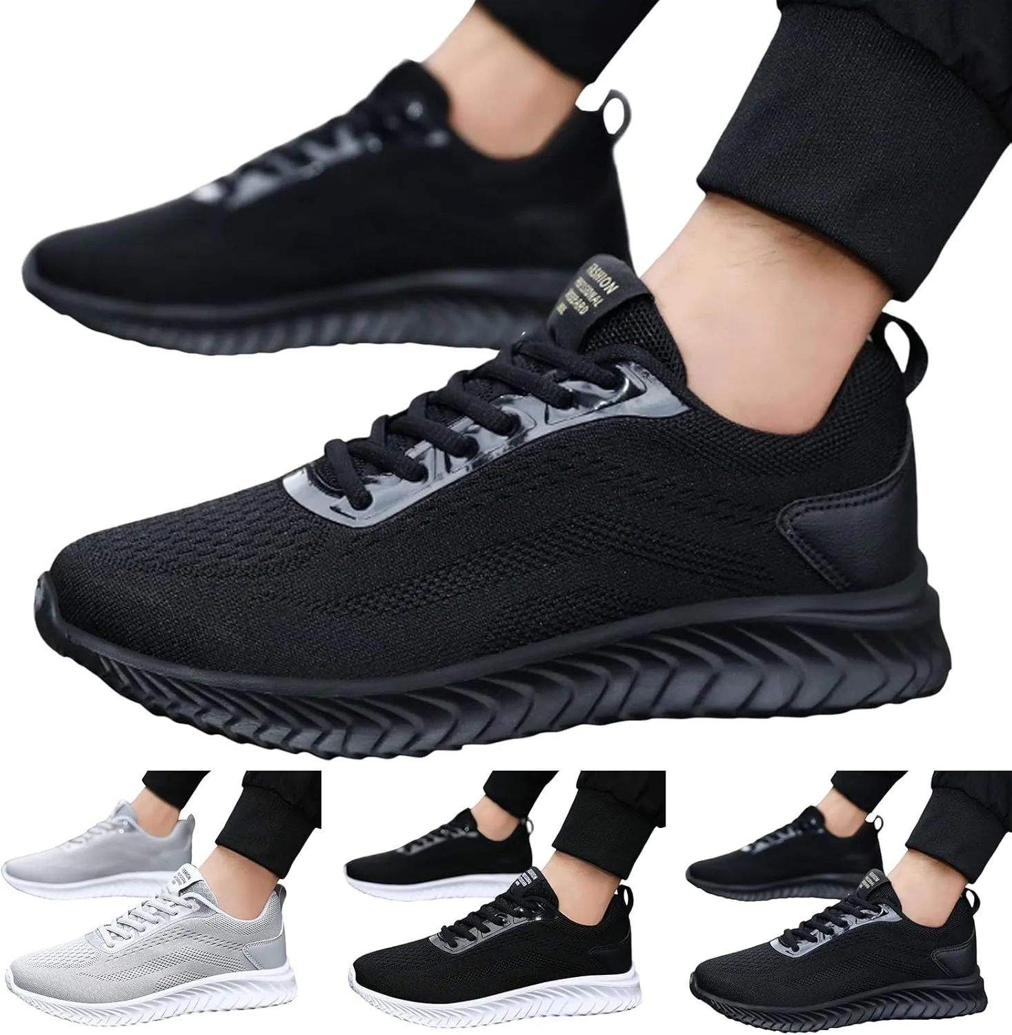 Lightweight Hiking Shoes for Men Lightweight Breathable Walking Shoe Gym Tennis Arch Support Plantar Fasciitis