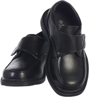 Lito Children's Wear Boys Matte Shoes, Black, 13 Little Kid