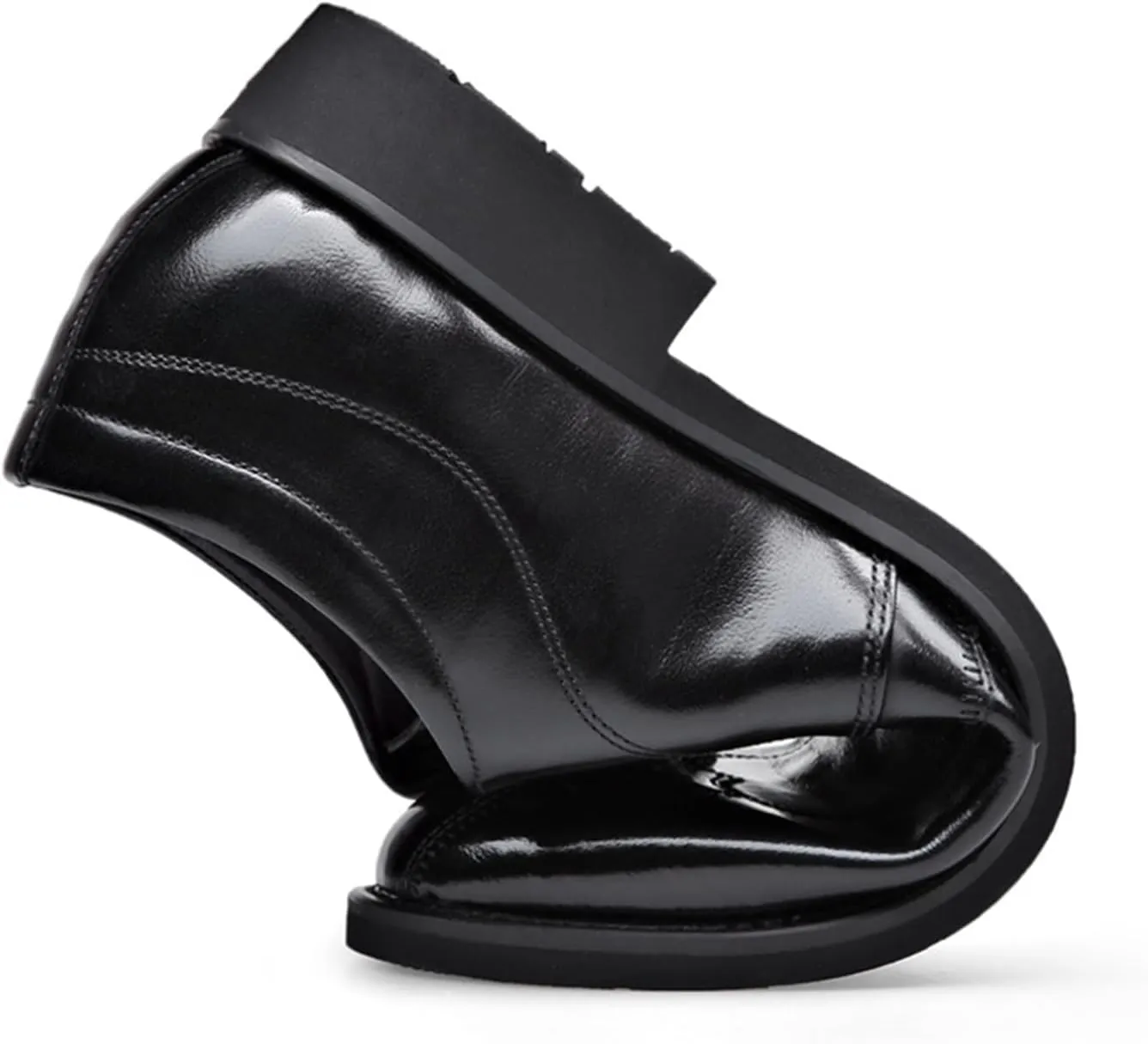 Men Loafer Shoes Classic Pointed Toe Pull-on Formal Oxfords Shoes Office Casual Slip-Ons Business Wedding Dress Shoes