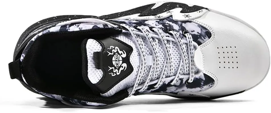 Men's High Top Anti-Slip Cushioning Basketball Shoes Fashion Running Sneakers Light Training Athletic Shoes
