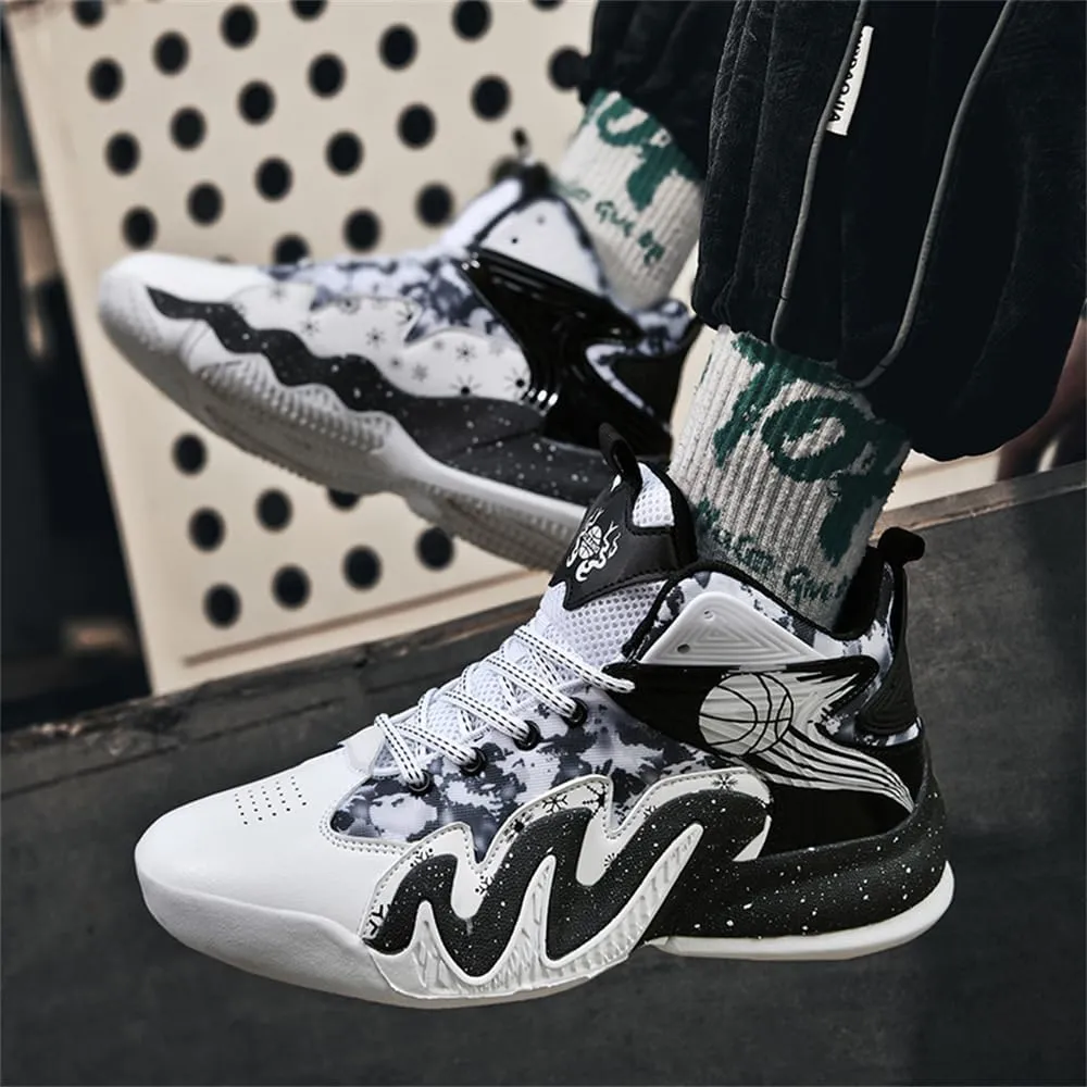 Men's High Top Anti-Slip Cushioning Basketball Shoes Fashion Running Sneakers Light Training Athletic Shoes