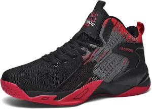 Men's High Top Basketball Shoes Fashion Running Sneakers Non Slip Training Lace Up Athletic Shoes Outdoor Sports Shoes for Men