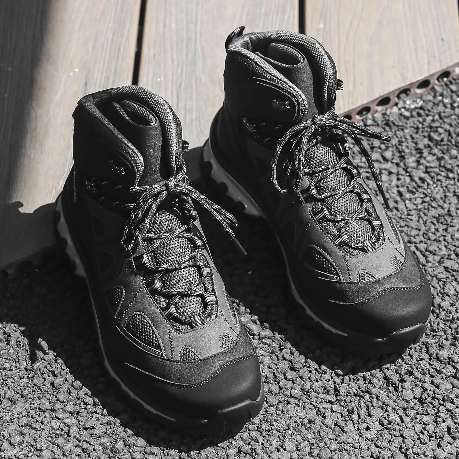 Men's Hiking Boots Outdoor Non-slip Waterproof Ankle Boots Trekking Camping Trail Combat Boots