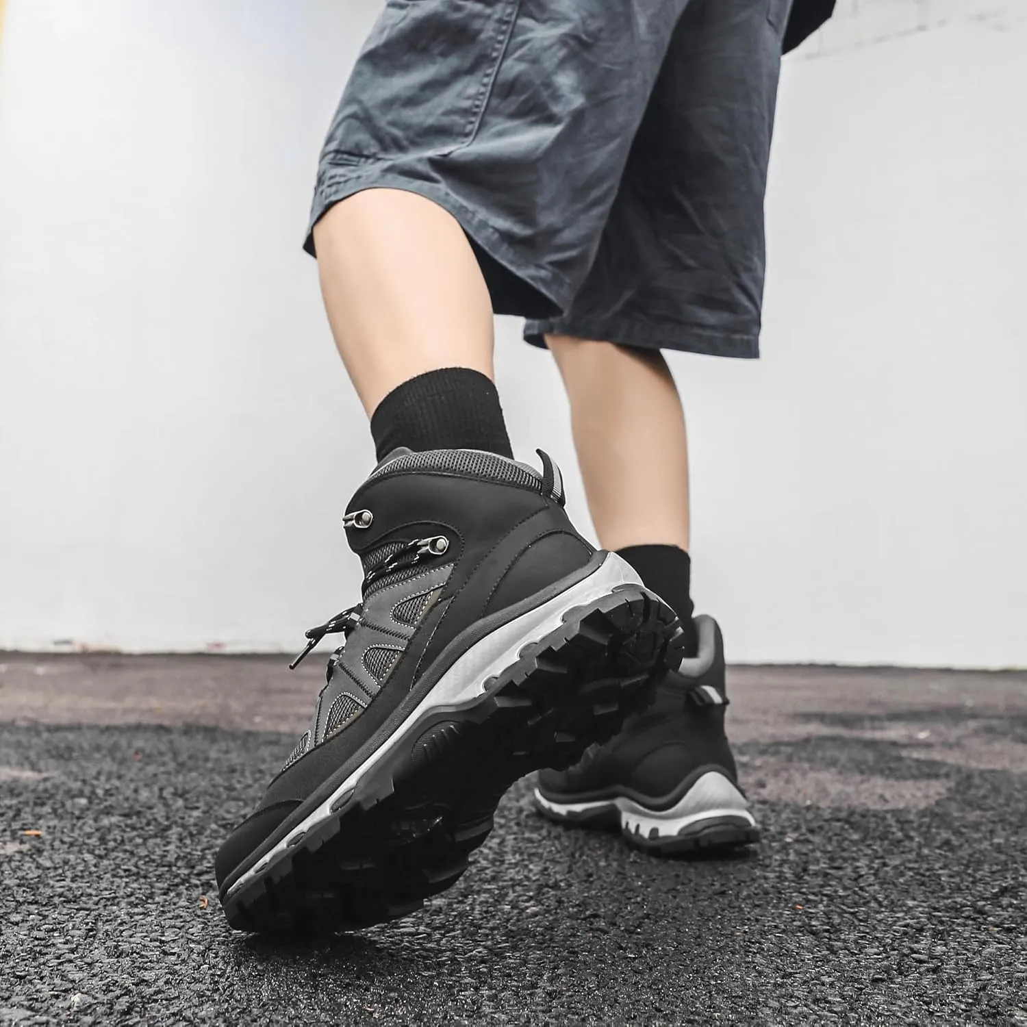 Men's Hiking Boots Outdoor Non-slip Waterproof Ankle Boots Trekking Camping Trail Combat Boots