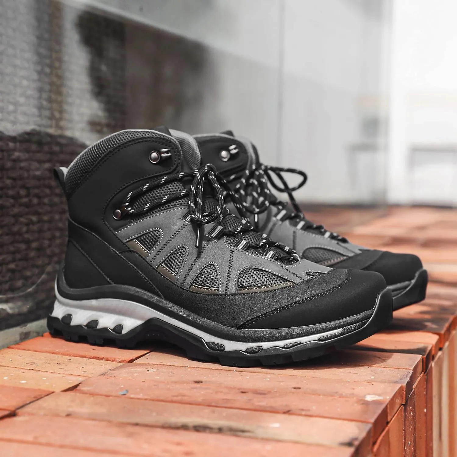 Men's Hiking Boots Outdoor Non-slip Waterproof Ankle Boots Trekking Camping Trail Combat Boots