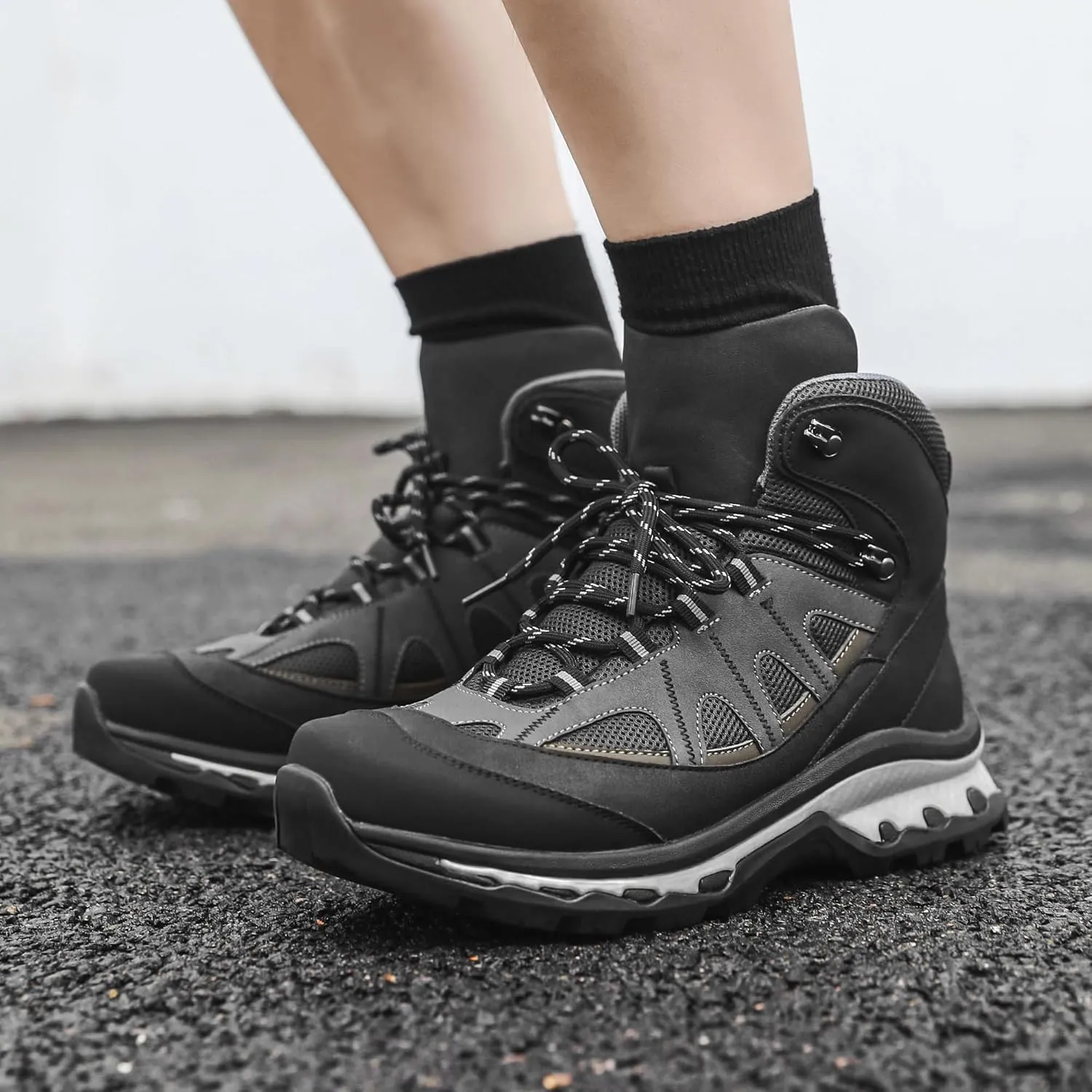 Men's Hiking Boots Outdoor Non-slip Waterproof Ankle Boots Trekking Camping Trail Combat Boots