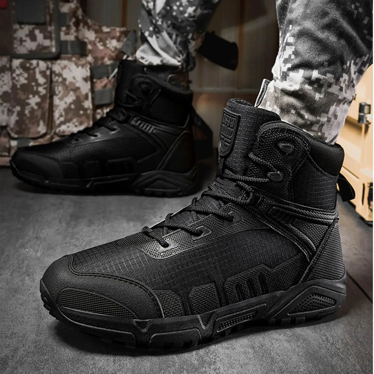 Men's Lightweight Hiking Boots Hunting Boots Work Boots Military Tactical Boots Motorcycle Combat Boots