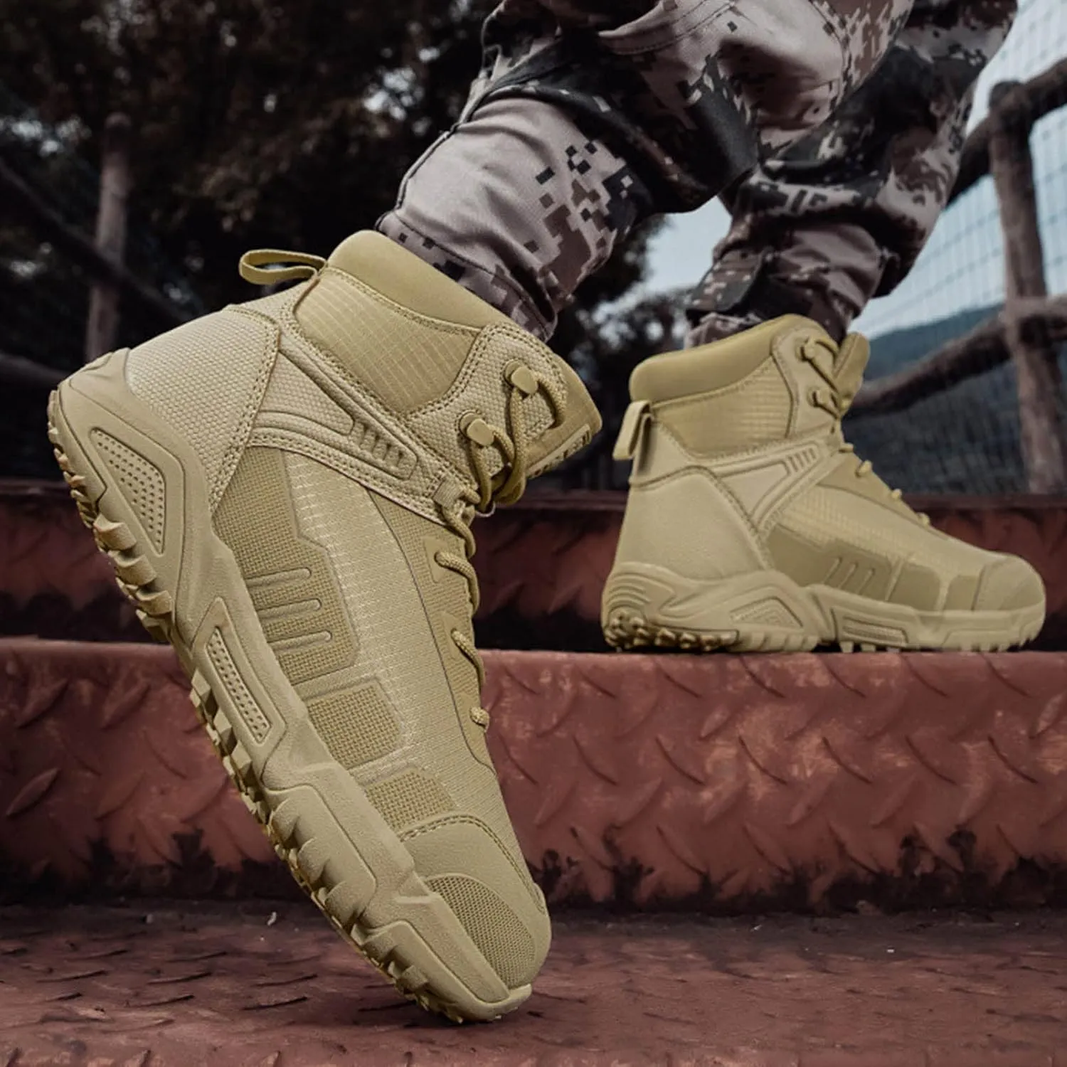 Men's Lightweight Hiking Boots Hunting Boots Work Boots Military Tactical Boots Motorcycle Combat Boots