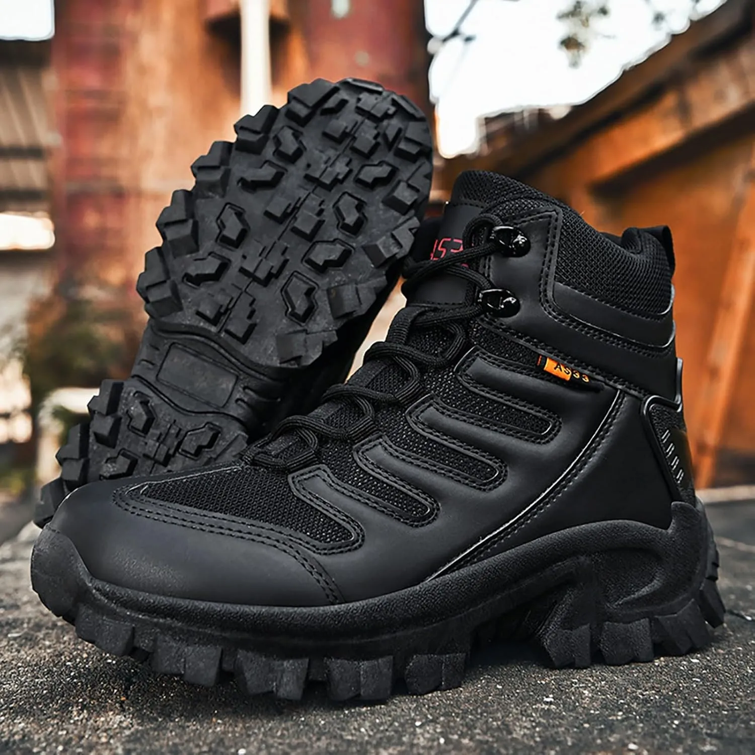Mens Military Tactical Boots Combat Boots Breathable Police Patrol Boots Lightweight Army Boots Waterproof Hiking Boots