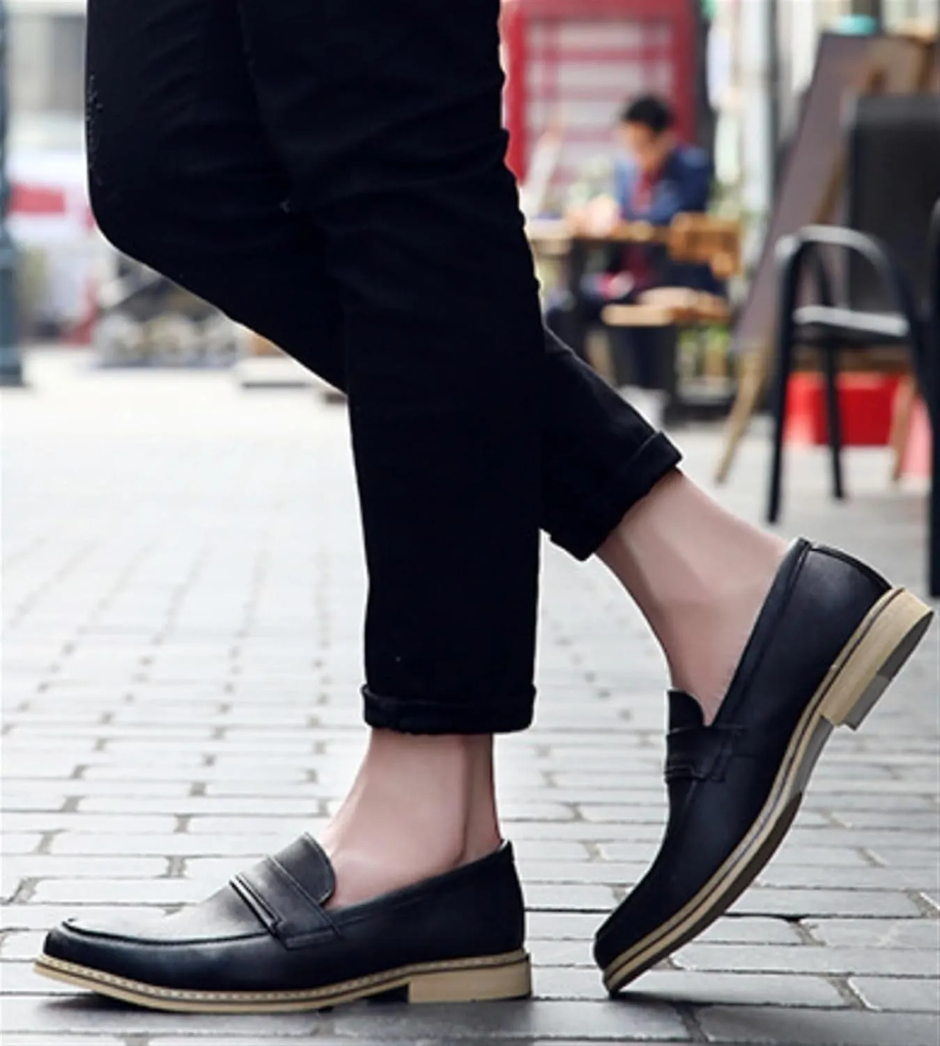Men's Slip-On Penny Loafers Shoes Office Dress Shoes Formal Oxfords Shoes Cap Toe Casual Business Loafers Outdoor Walking Shoes Derby Shoes for Men
