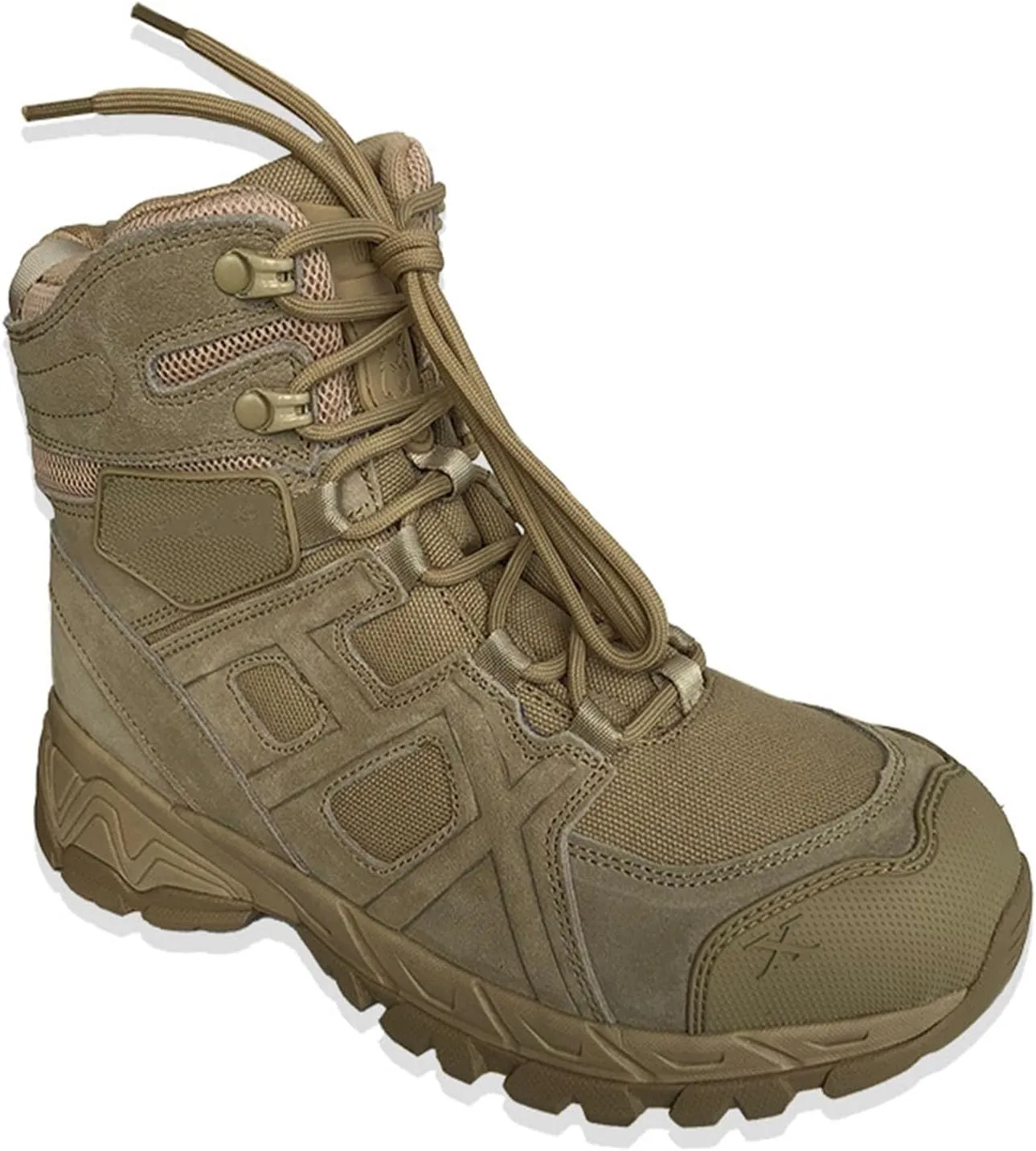 Men's Tactical Waterproof Boots, Durable Comfortable Coated Leather Combat Hiking Shoes