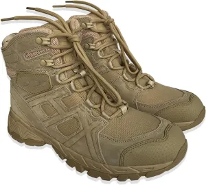 Men's Tactical Waterproof Boots, Durable Comfortable Coated Leather Combat Hiking Shoes