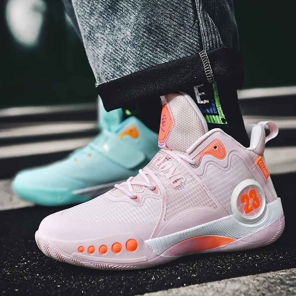 Men's Training Basketball Shoes Mandarin Duck Breathable Practical Basketball Shoes Sports Shoes
