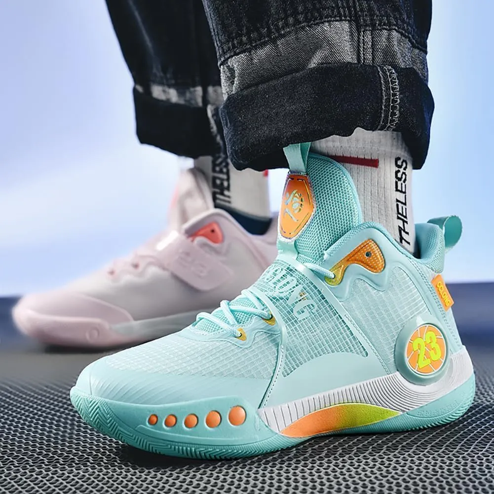Men's Training Basketball Shoes Mandarin Duck Breathable Practical Basketball Shoes Sports Shoes