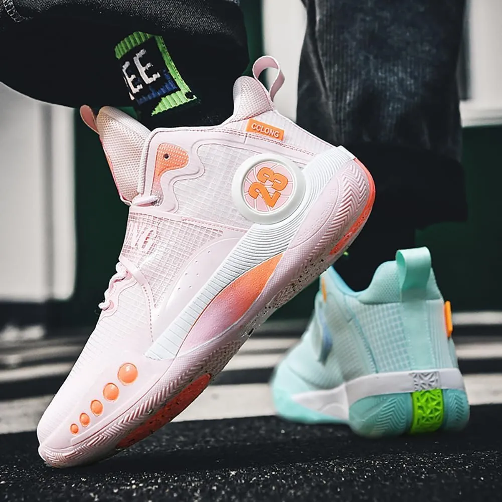 Men's Training Basketball Shoes Mandarin Duck Breathable Practical Basketball Shoes Sports Shoes
