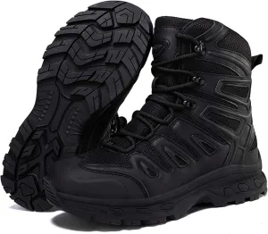 Men's Waterproof Anti Slip Wear-Resistant Tactical Hiking Boots Military Work Boots Combat Boots Outdoor Hiking Breathable Military Shoes
