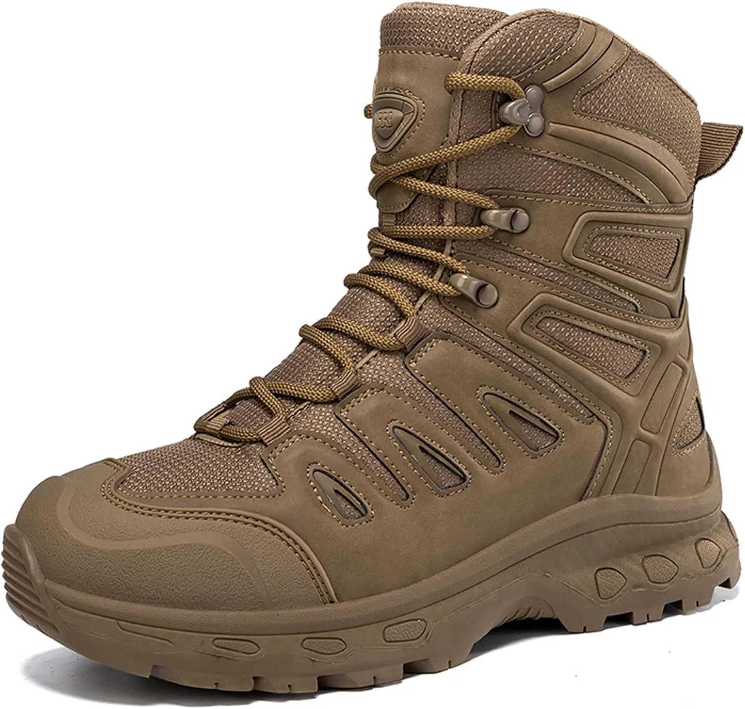 Men's Waterproof Anti Slip Wear-Resistant Tactical Hiking Boots Military Work Boots Combat Boots Outdoor Hiking Breathable Military Shoes