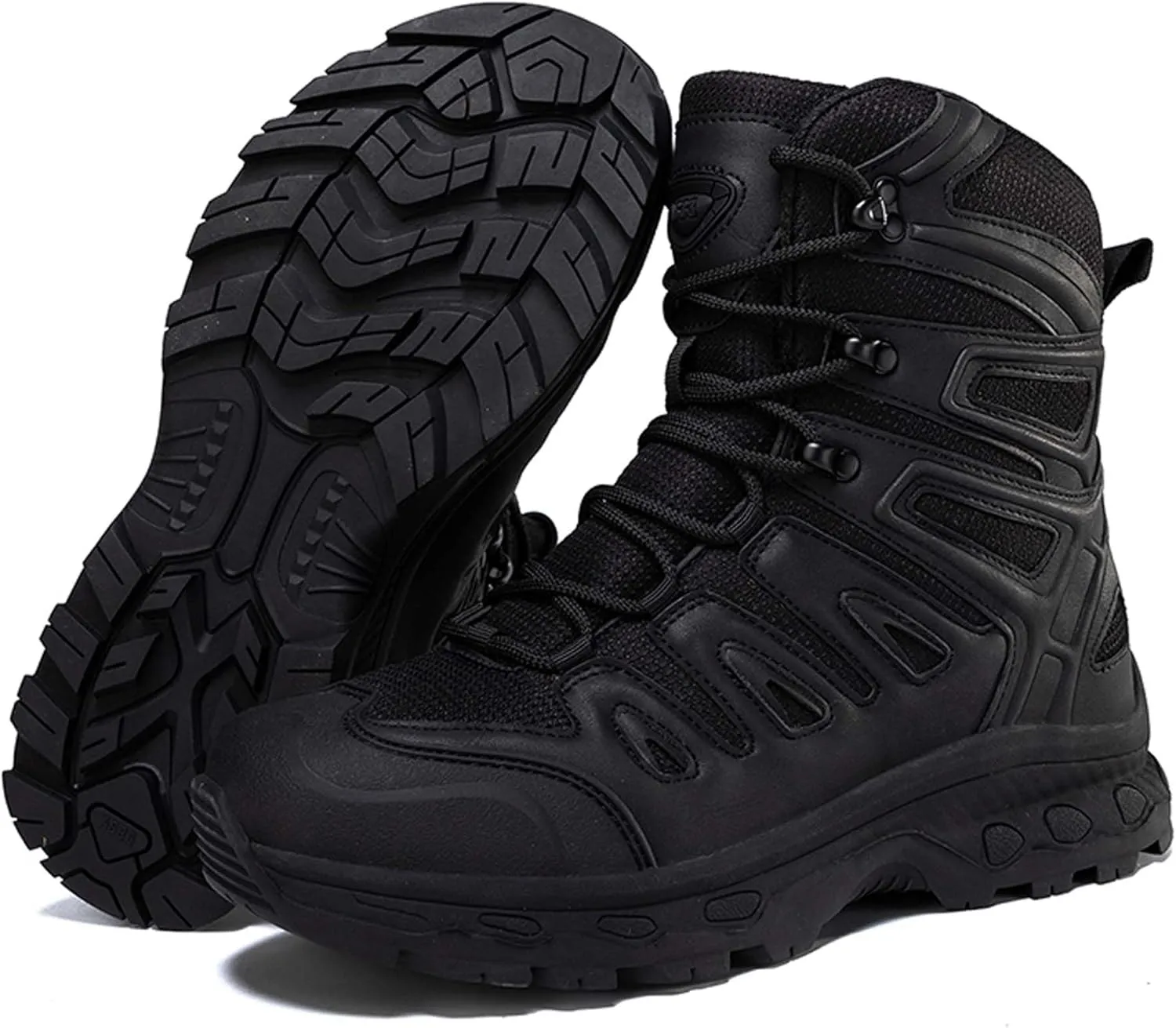 Men's Waterproof Anti Slip Wear-Resistant Tactical Hiking Boots Military Work Boots Combat Boots Outdoor Hiking Breathable Military Shoes