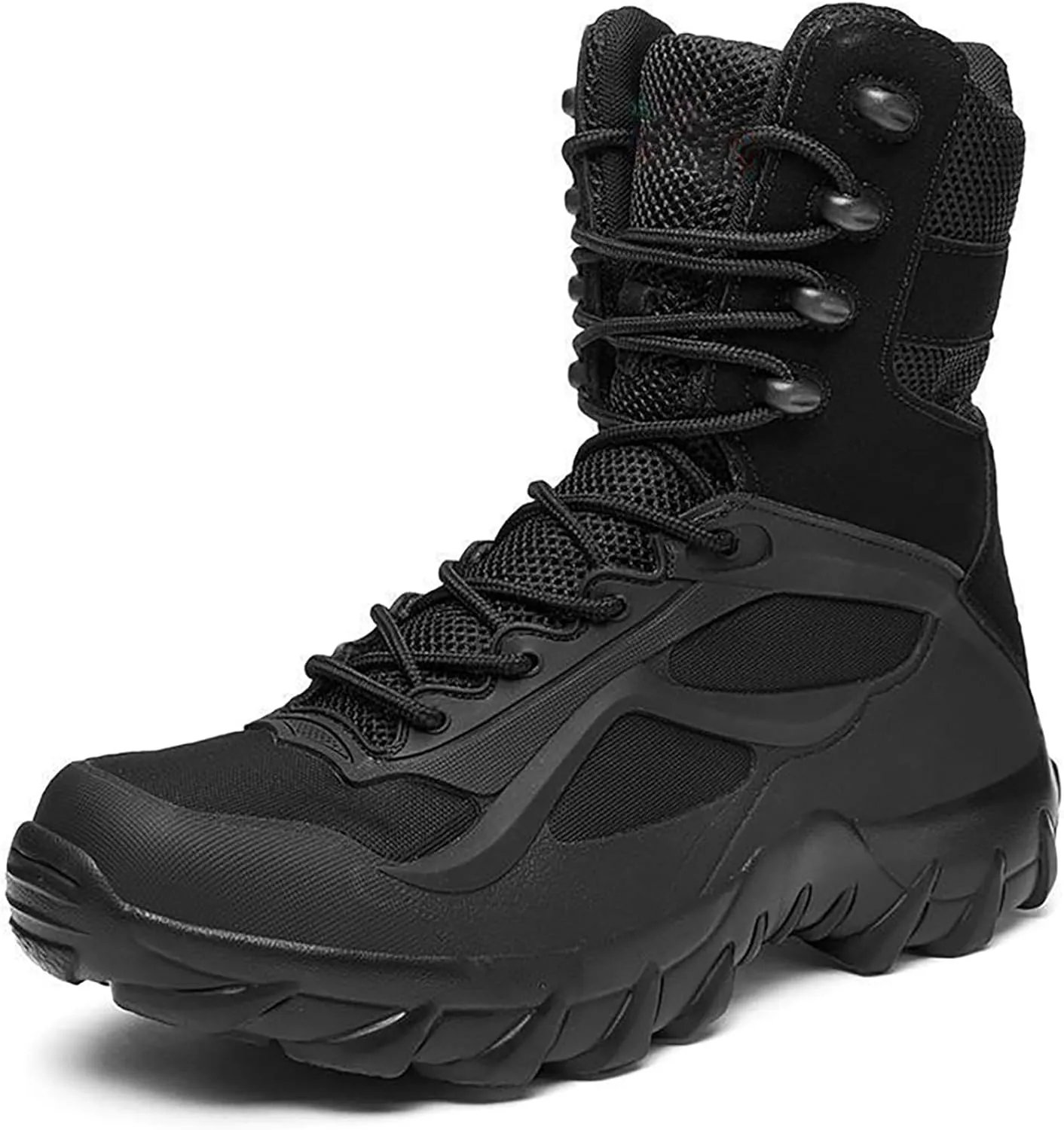 Mens Waterproof Hiking Boots Military Tactical Boots Combat Boots Breathable Police Patrol Boots Army Boots