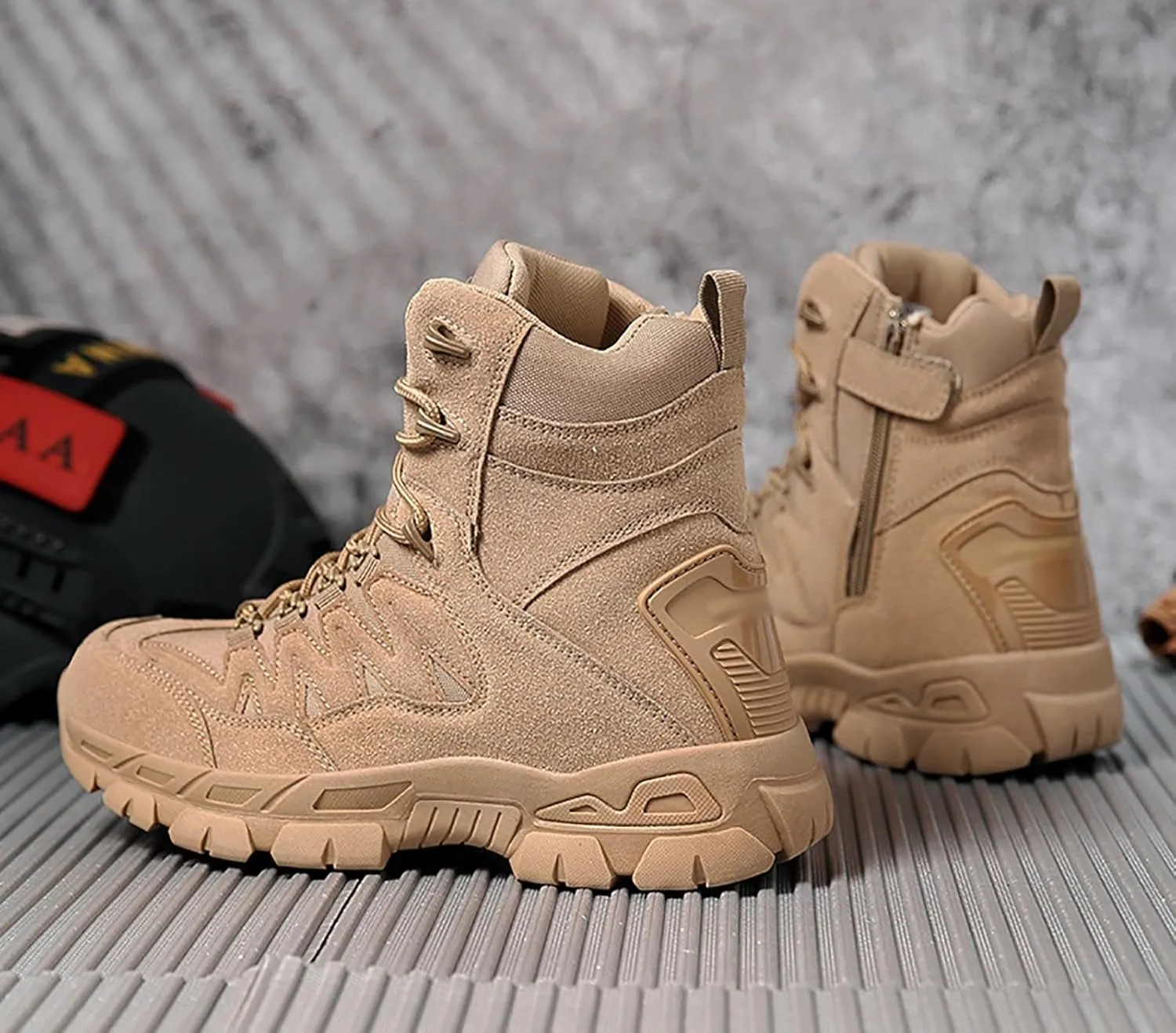 Military Boots For Men Tactical Boots Combat Boots Breathable Police Patrol Boots Lightweight Army Boots Waterproof Hiking Boots