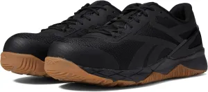 Reebok Work Men's RB3317 Nanoflex TR Work Construction Shoe Black Safety, 11.5