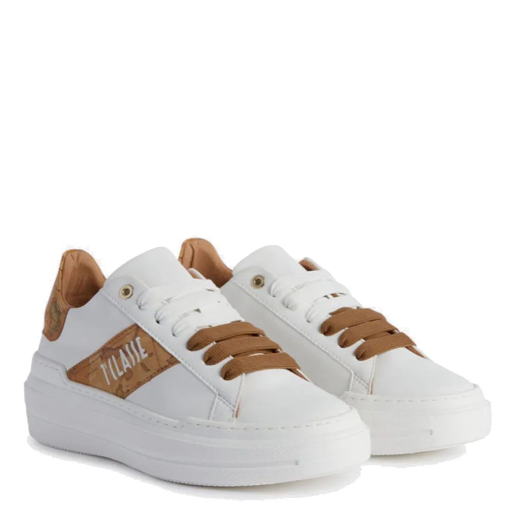 Scarpe Donna 1A Classe Alviero Martini Sneakers Bianche linea Geo Party Color 0604