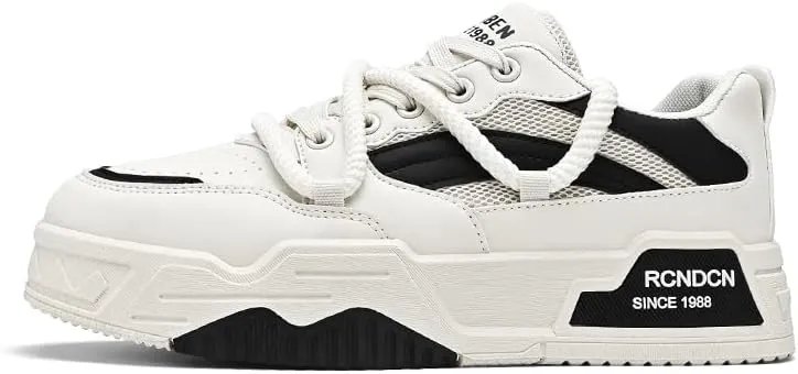 Sneakers for Mens Casual Shoes Fashion Sneakers Comfort Walking Shoes Men's Non Slip Work Footwear, Food Service Work Sneakers, Lace-Up Breathable Work Shoes for Men's Fashion Sneakers