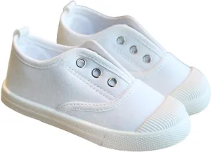 Toddler Girls Boys Canvas Light Weight Slip-On Sneakers Classical Cotton Flat Running Shoe Casual Walking Shoes