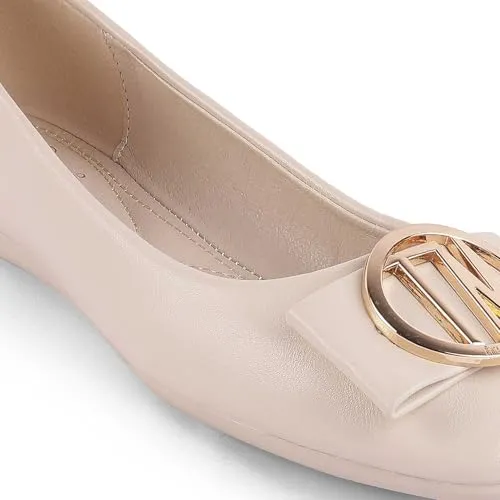 tresmode Trego Women's Ballerina Shoes Footwear White, 4 UK / 37 EU - Round Toe Ladies Ballet Flats Stylish - Formal Casual Comfortable Wear