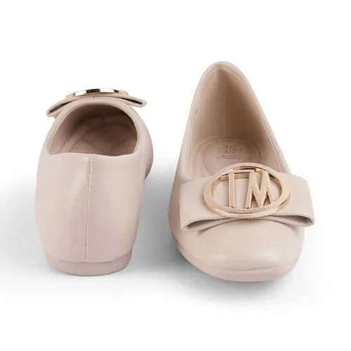 tresmode Trego Women's Ballerina Shoes Footwear White, 4 UK / 37 EU - Round Toe Ladies Ballet Flats Stylish - Formal Casual Comfortable Wear