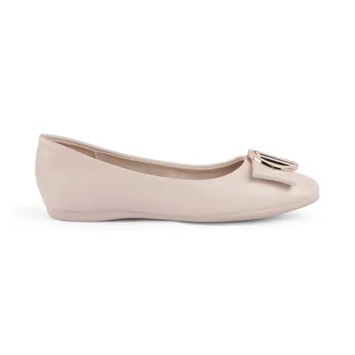tresmode Trego Women's Ballerina Shoes Footwear White, 4 UK / 37 EU - Round Toe Ladies Ballet Flats Stylish - Formal Casual Comfortable Wear